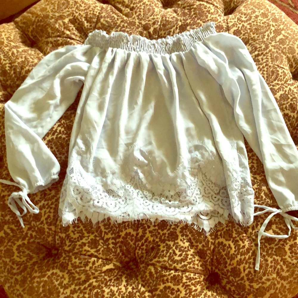 Light blue blouse